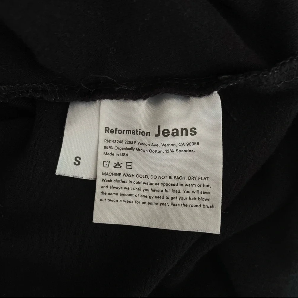 Reformation Jeans Bodysuit Navia Black Mock Turtleneck Cotton size S_7